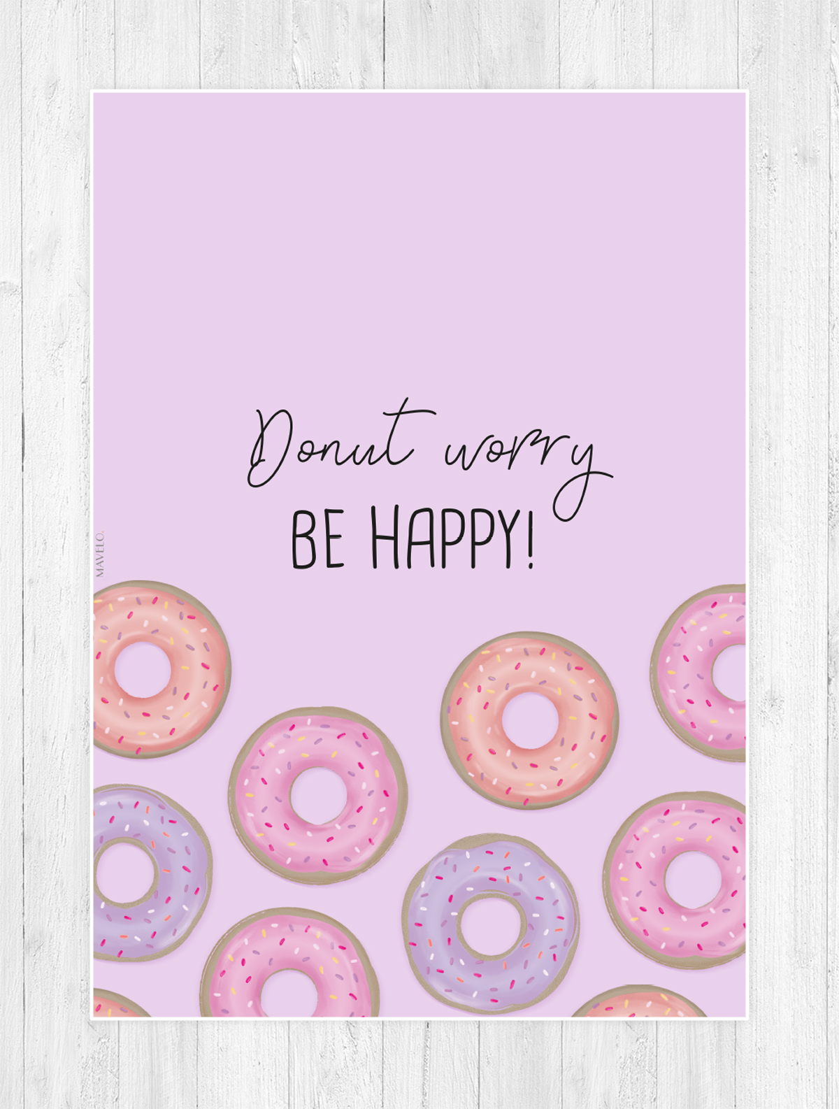 pastelowe plakaty / donut worry / free poster