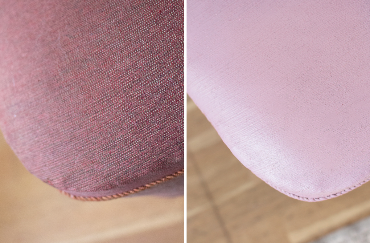 Malowanie tapicerki farbą kredową / Jak odnowić stary fotel?